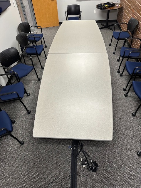 Large Gray Laminate Conference Table