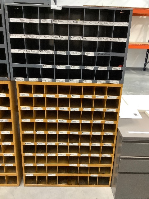 Vintage Pigeon Hole Parts Bin