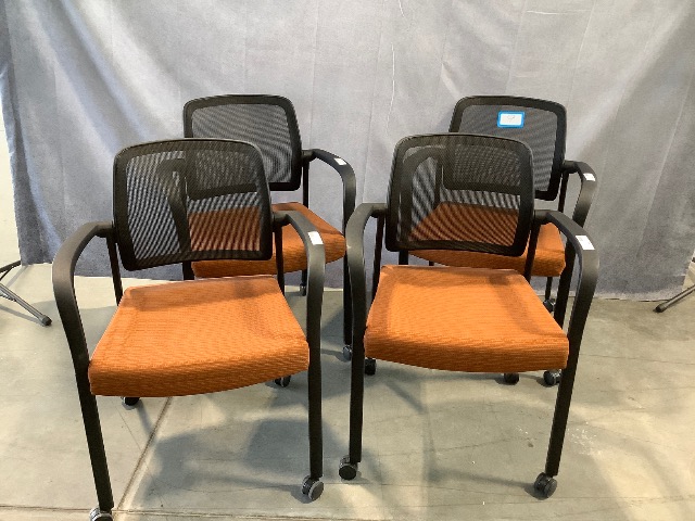 Lot of 4 Rolling Chairs