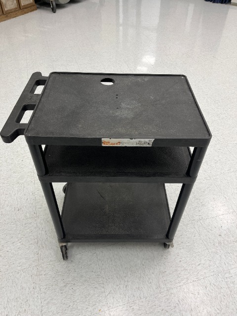 Black Rolling Cart