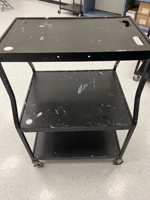 Black Rolling Cart