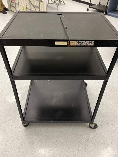 Black Rolling Cart