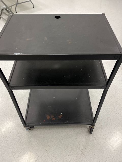Black Rolling Cart