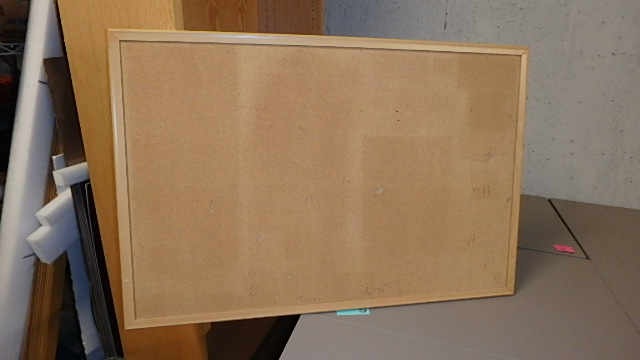 Wood Framed Cork Bulletin Board