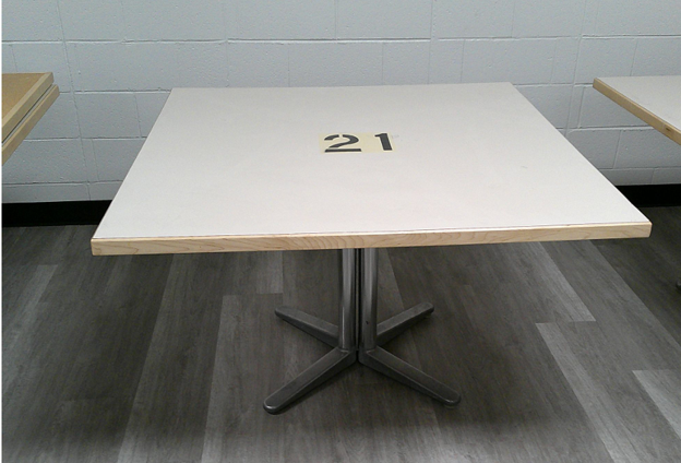 Large Table with Painted Number #21