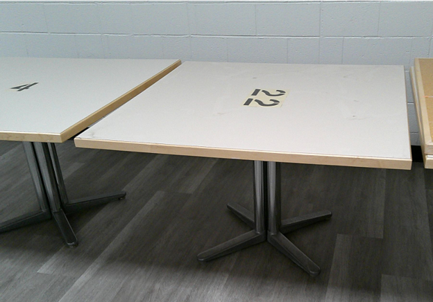 Large Table with Painted Number #22