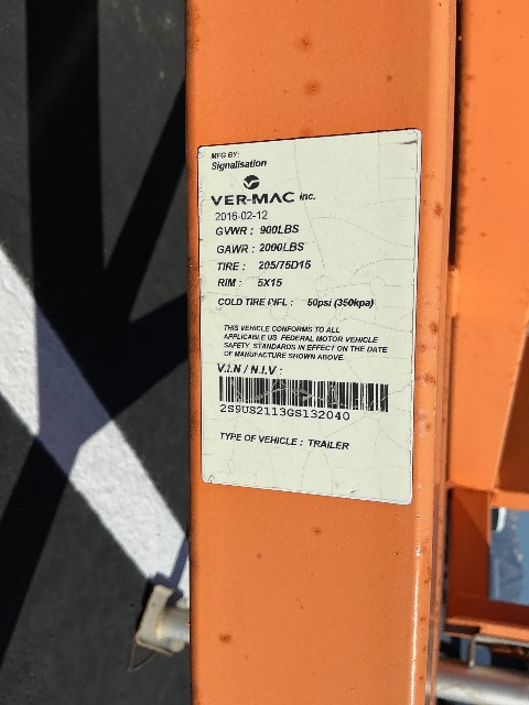 2015 VER-MAC Mobile Radar Speed Limit Sign photo 6