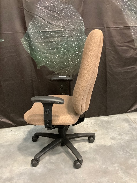 Tan Rolling Office Chair photo 3