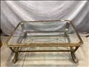 Bronze Glass Glamour Platform used but radiating elegance